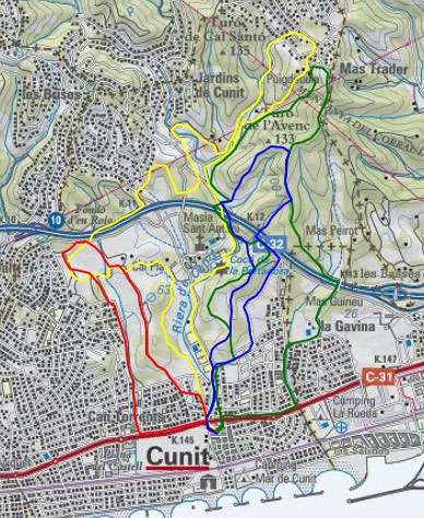 Cunit al teu aire - Rutas